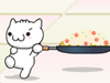고양이 밥 받기